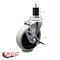 Service Caster 4 Inch Thermoplastic Rubber Wheel 1-7/8 Inch Expanding Stem Caster with Brake SCC-EX05S410-TPRS-SLB-178 - alternate 3